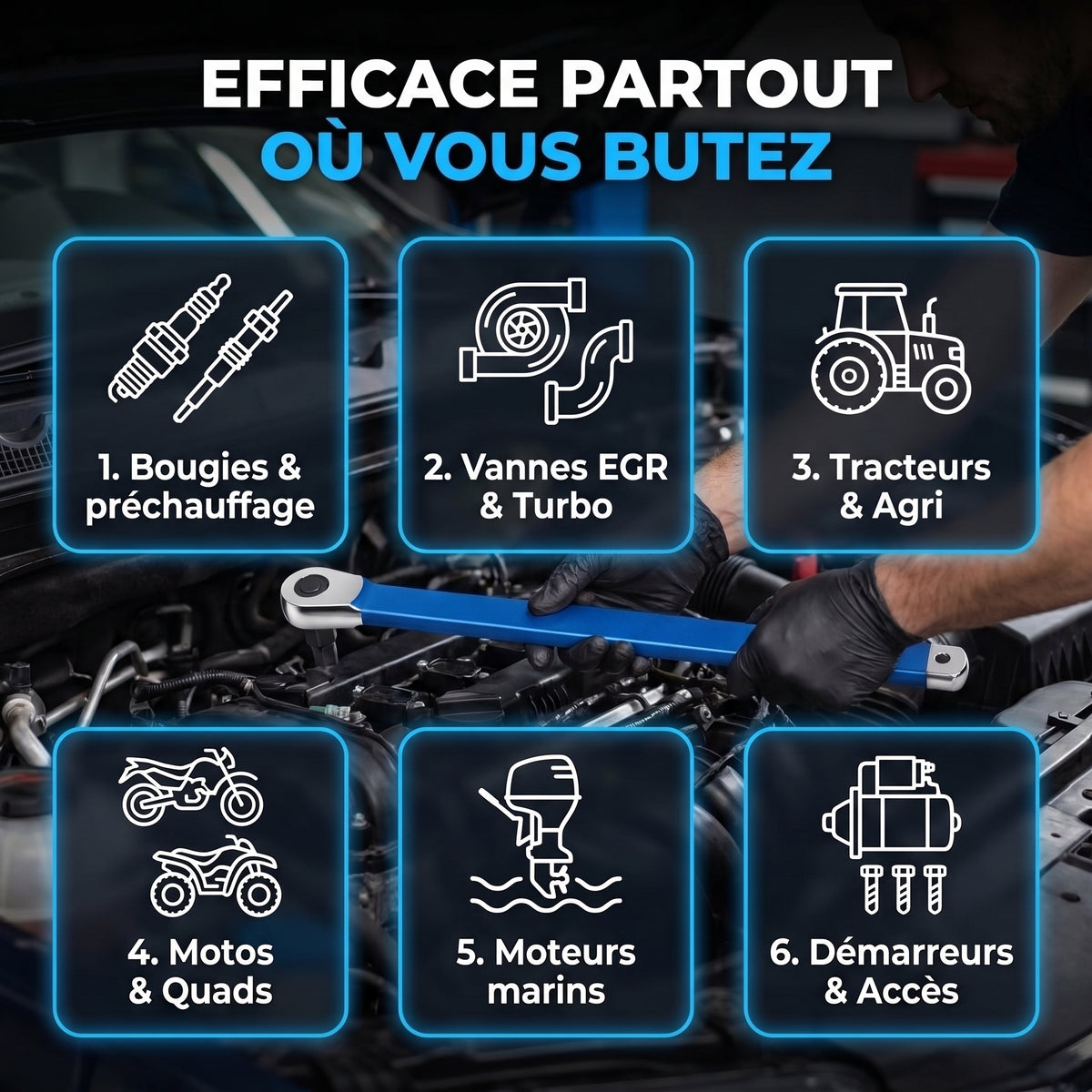 APEXOR™ — La clé pour les boulons inaccessibles